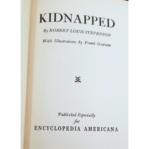 1925 Children's Classics Kidnapped & Heidi Encyclopedia Americana Hardcover - Picture 4 of 8